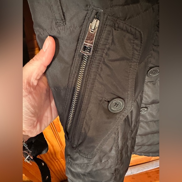 Burberry Brit Black Double-Breasted Coat - Picture 2 of 12